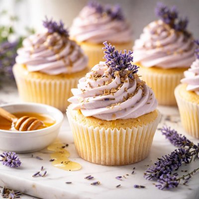 Image of Lavender and Honey Cupcakes