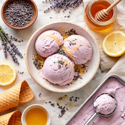 Image of Lavender Honey Ice Cream