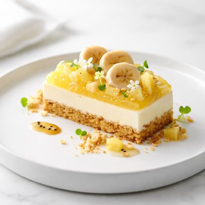 Image of Layered Banana Pineapple Dessert