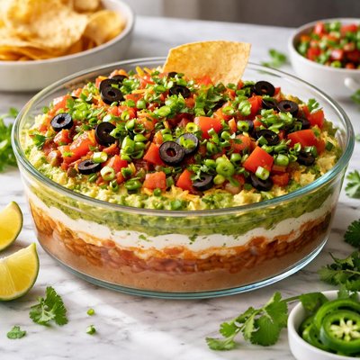 Image of Layered Bean Taco Dip