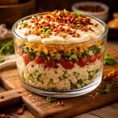 Image of Layered Cauliflower Salad