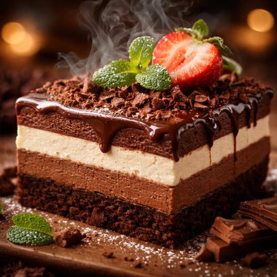 Image of Layered Chocolate Dessert