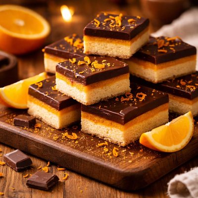 Image of Layered Citrus Chocolate Squares