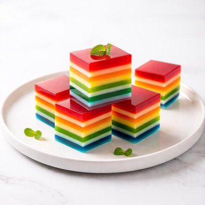 Image of Layered Finger Jello