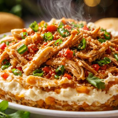 Image of Layered Ginger Chicken Dip