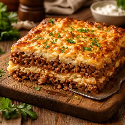 Image of Layered Ground Beef Casserole