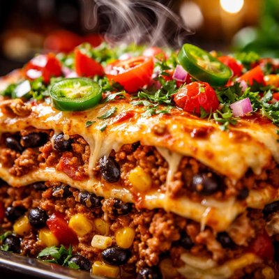 Image of Layered Mexican Casserole