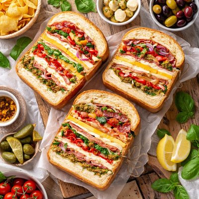 Image of Layered Picnic Loaves