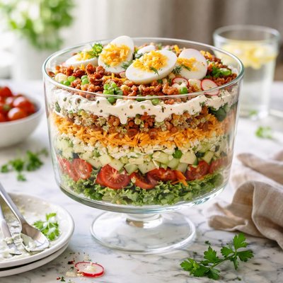 Image of Layered Picnic Salad
