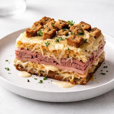 Image of Layered Reuben Corned Beef Casserole