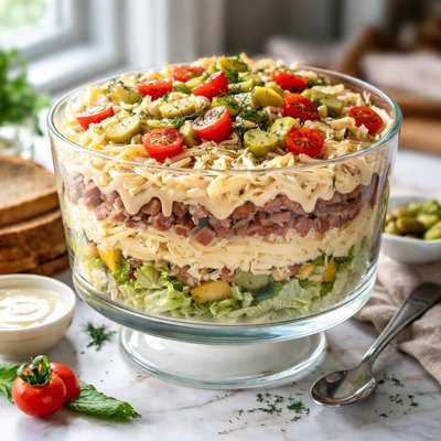 Image of Layered Salad Reuben Style