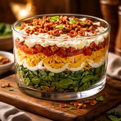 Image of Layered Spinach Salad 2