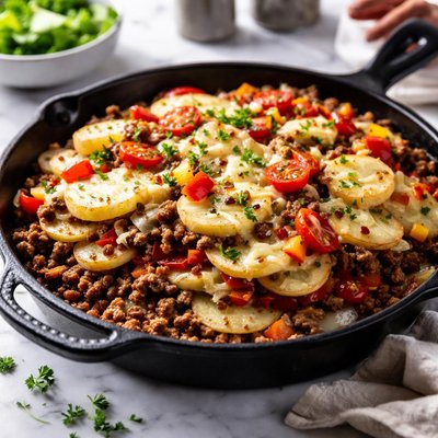 Image of Layered Supper Skillet