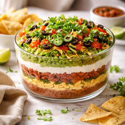 Image of Vegetarian Layered Taco Dip