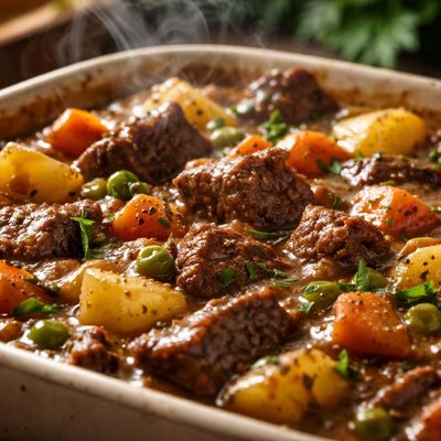 Image of Lazy Beef and Gravy Casserole