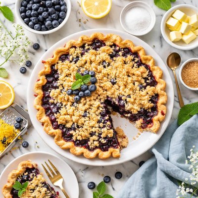 Image of Lazy Day Blueberry Pie