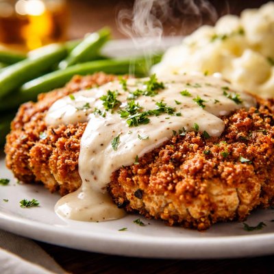 Image of Lean Low Fat Chicken Fried Steak Weight Watchers 4