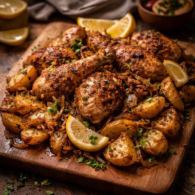 Image of Lebanese Chicken and Potatoes