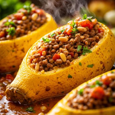 Image of Lebanese Koosa Stuffed Yellow Squash