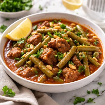 Image of Lebanese Style Green Bean Stew