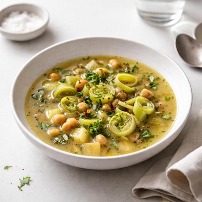 Image of Leek and Chickpea Soup