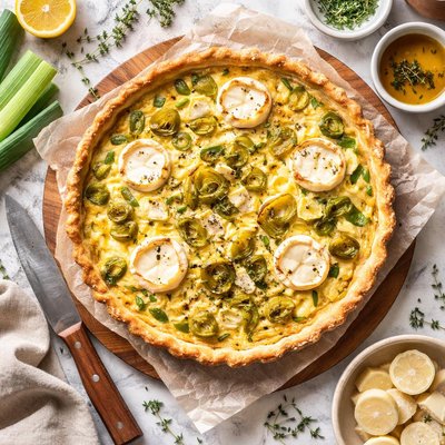 Image of Leek and Goat Cheese Quiche