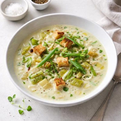 Image of Leek and Green Onion Chowder
