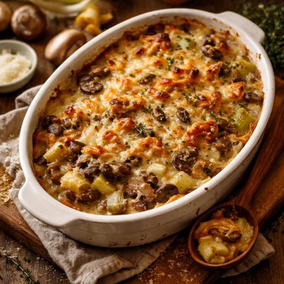 Image of Leek and Mushroom Gratin
