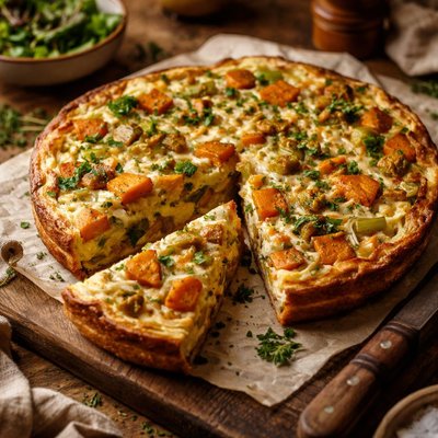 Image of Leek and Sweet Potato Frittata