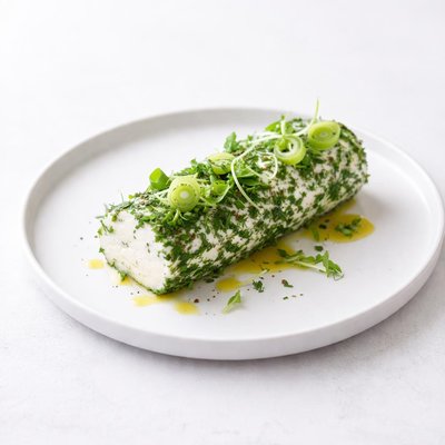 Image of Leek Herb Cheese Log