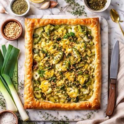 Image of Leek Tart with Herbes De Provence