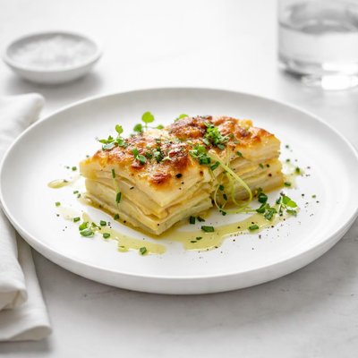 Image of Leeks and Potatoes Au Gratin