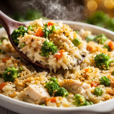 Image of Leftover Chicken or Turkey Rice Casserole