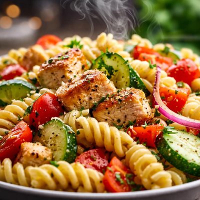 Image of Leftover Chicken Pasta Salad
