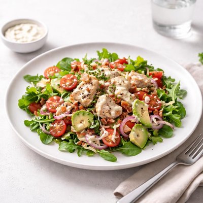 Image of Leftover Chicken Ranch Salad