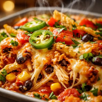 Image of Leftover Chicken Tortilla Soup Casserole