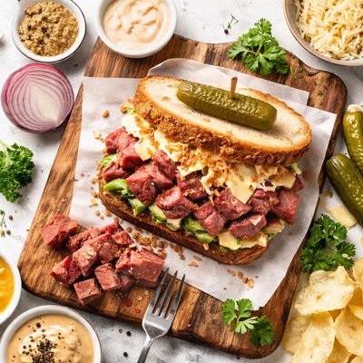 Image of Leftover Corned Beef Sandwich