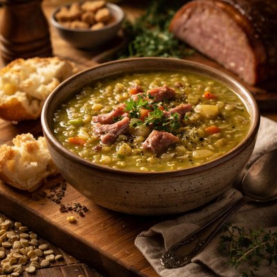 Image of Leftover Holiday Ham Split Pea Soup