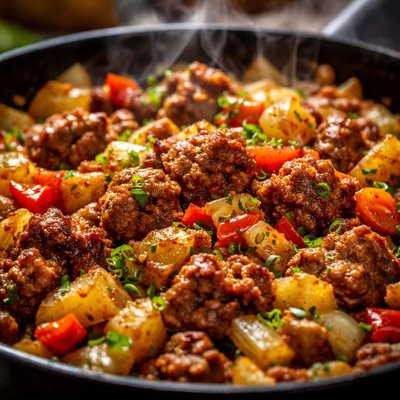 Image of Leftover Meatloaf Hash