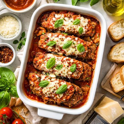Image of Leftover Meatloaf Parmesan