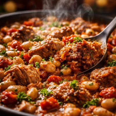 Image of Leftover Pork and Bean Casserole