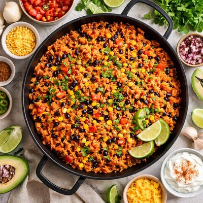 Image of Leftover Rice Made Into Spanish Rice