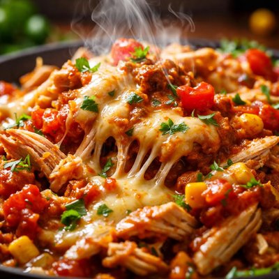 Image of Leftover Salsa Chicken and Cheese