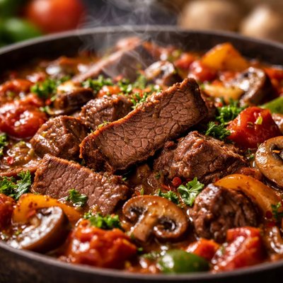 Image of Leftover Steak Cacciatore