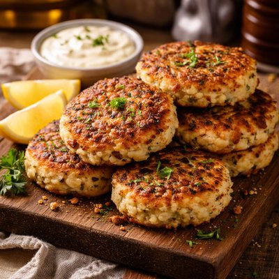 Image of Leftover Turkey and Mashed Potato Patties