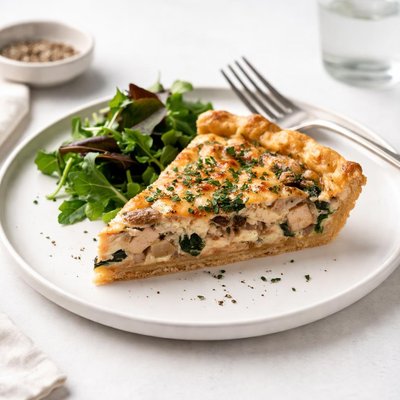 Image of Leftover Turkey Quiche Day After Thanksgiving