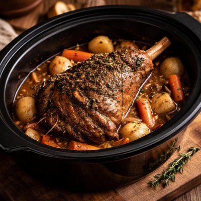 Image of Leg of Lamb in the Crock Pot