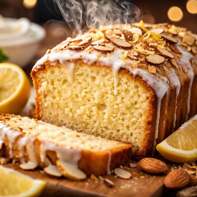 Image of Lemon Almond Sour Cream Pound Cake