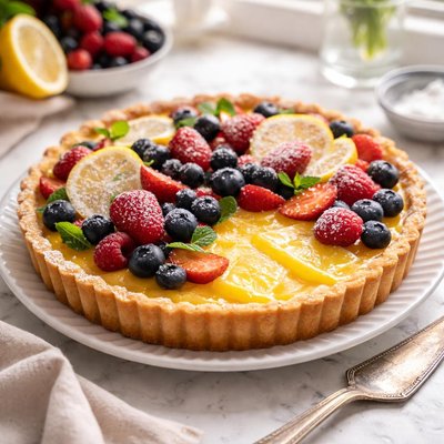 Image of Lemon and Berry Pie