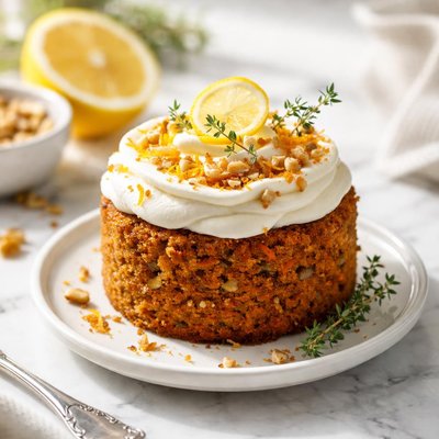 Image of Lemon and Carrot Cake for One